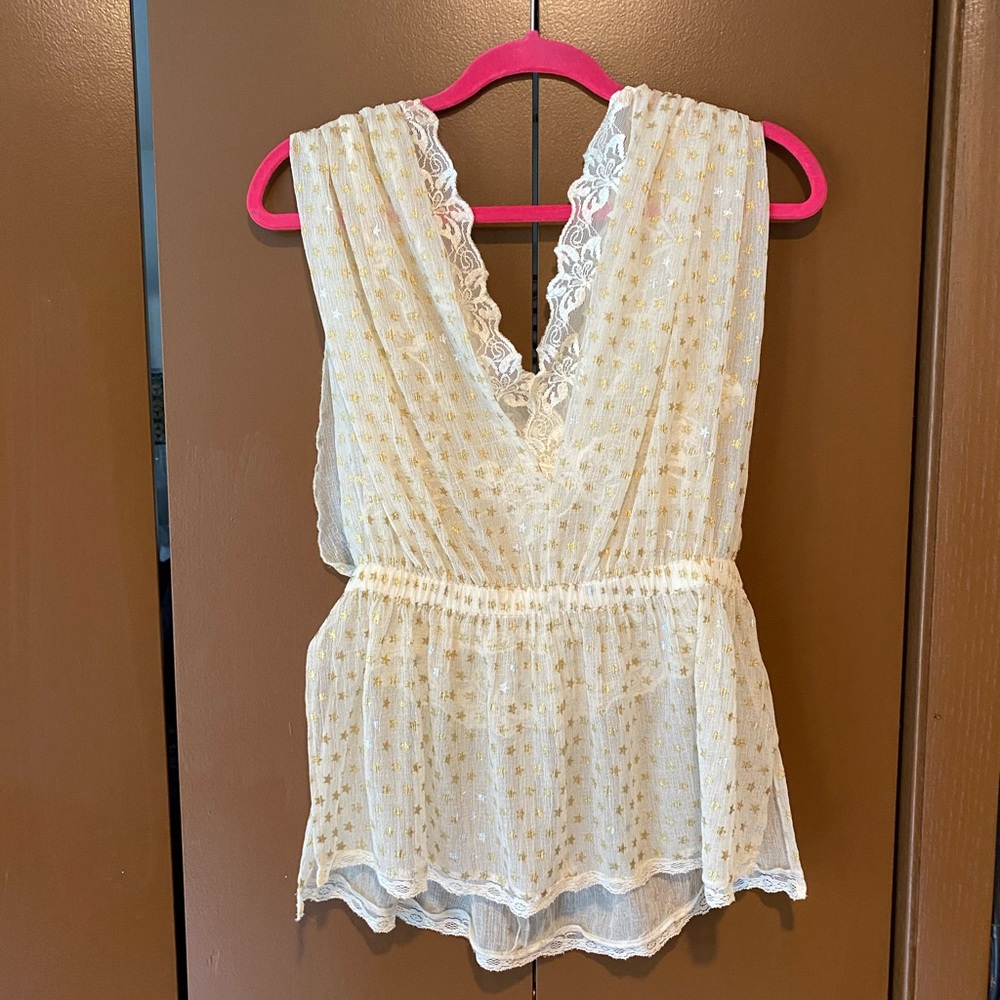 NEVER WORN Free People Flowy Star Tank